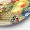 Designart - Bunch of Flowers and Fruits' Ultra Glossy Floral Metal Circle Wall Art